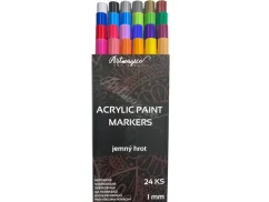 Artmagico akrylový popisovač s jemným hrotem (1 mm) 24 ks
