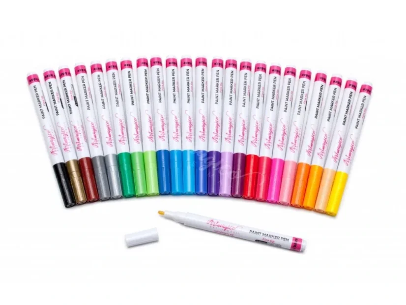 Artmagico akrylový popisovač s jemným hrotem (1 mm) 24 ks