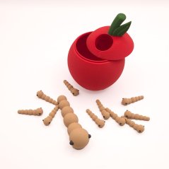 Jabĺčko s červíkmi