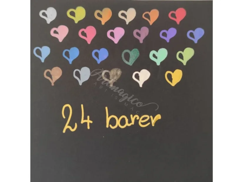 Artmagico akrylový popisovač s jemným hrotem (1 mm) 24 ks